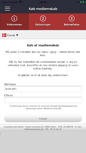 Mit FysioDK Screenshot 1