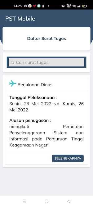 PST Mobile Screenshot 2
