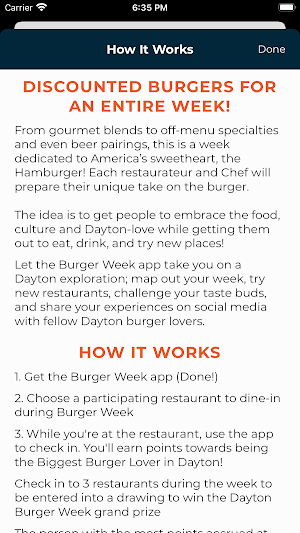 Dayton Burger Week Screenshot 1