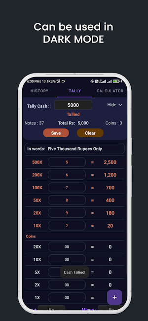 Cash Counter and Calculator Screenshot 3