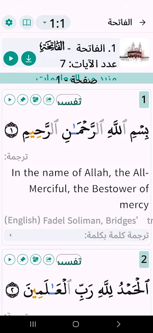القرآن الكريم و تفسيره Screenshot 3