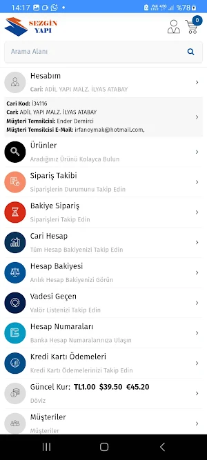 Sezgin Yapı B4B Screenshot 2
