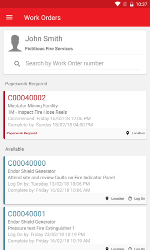 CBC CMMS Technician App Screenshot 0