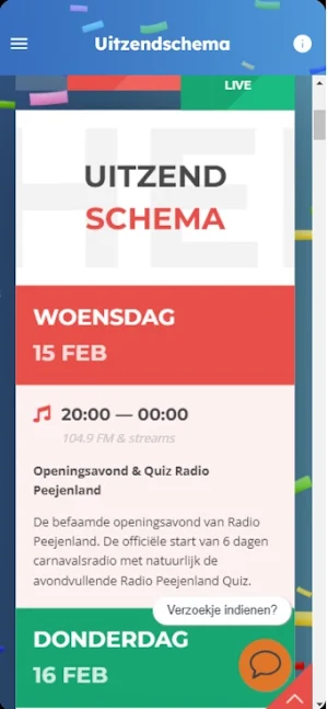 Radio Peejenland Screenshot 1