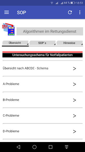 Notfallsanitäter - SOP Screenshot 1