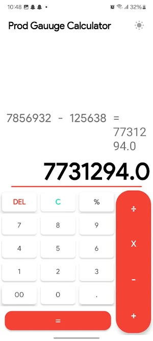 Prod Gauge Calculator Screenshot 3