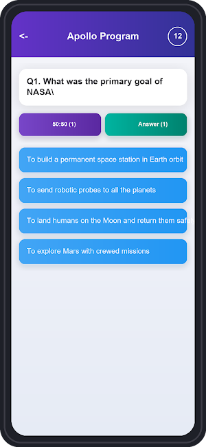 NASA Knowledge Trivia Quiz Screenshot 3