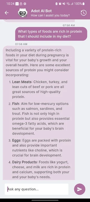 Adot - Pregnancy App Screenshot 1
