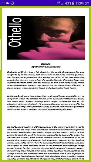 Othello Drama (ওথেলো নাটক) -by William Shakespeare Screenshot 1