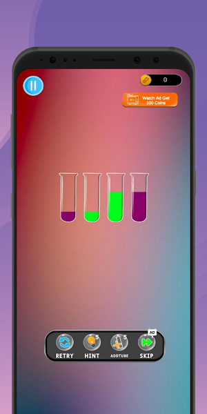 ColorSort:Color bottles puzzle Screenshot 1