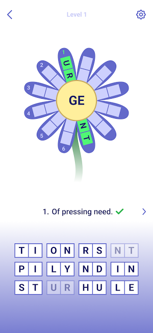 Flowers Power - Word Puzzle Screenshot 0