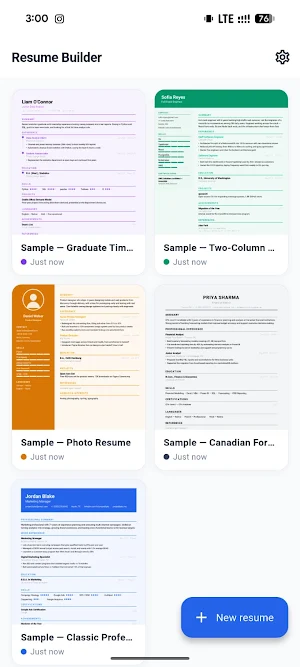 Resume Builder - CV Maker Screenshot 0
