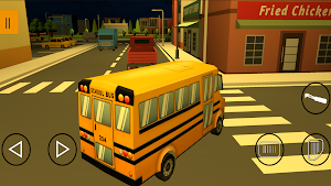 School Bus Driving Pizza Shop Screenshot 0