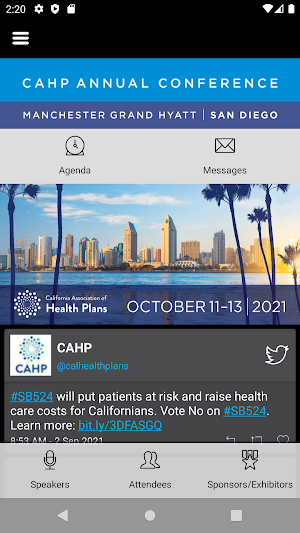 CAHP Conference Screenshot 1