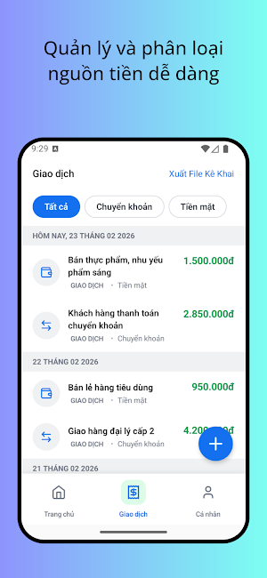 Kê khai doanh thu HKD Screenshot 1
