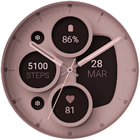 Rose Gold 2 analog watch face
