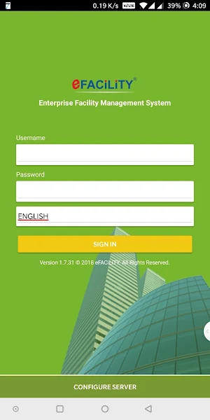 eFACiLiTY® Smart Facility App Screenshot 0