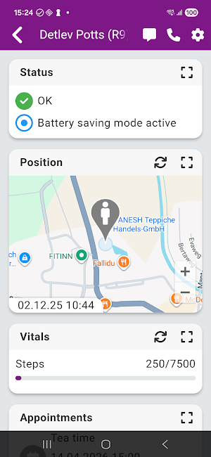 Personal Alarm Watch Screenshot 1