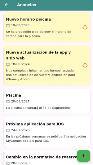 MyComunidad reservas Screenshot 3
