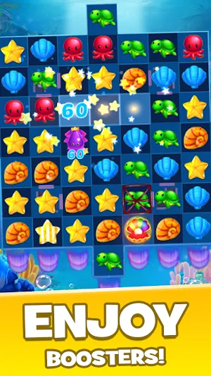 Fish Crush Match 3 Rescue Game Screenshot 0