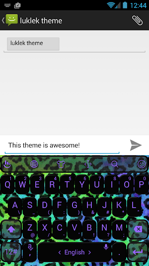 Keyboard Theme Leopard Neon Screenshot 3