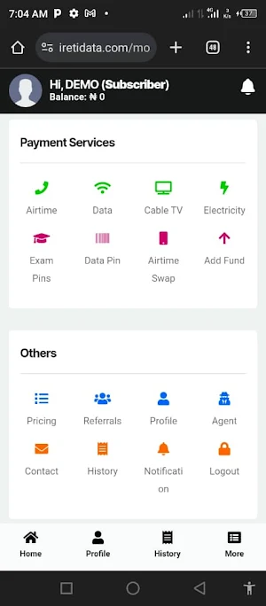 Ireti data Screenshot 2