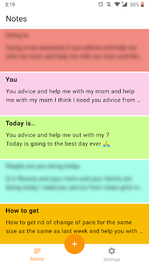 Notepad - simple private color Screenshot 0
