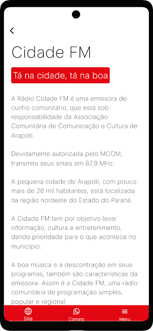 Cidade FM - Arapoti - PR Screenshot 1