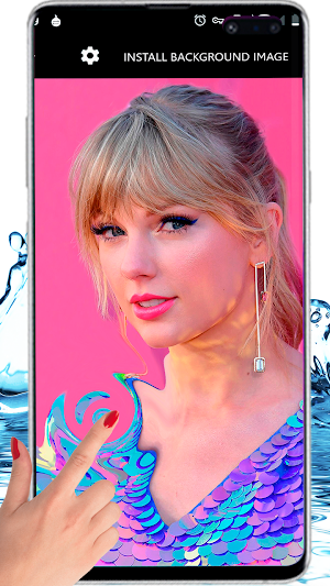 Taylor Swift Cute Theme Girly Live Wallpaper Screenshot 1