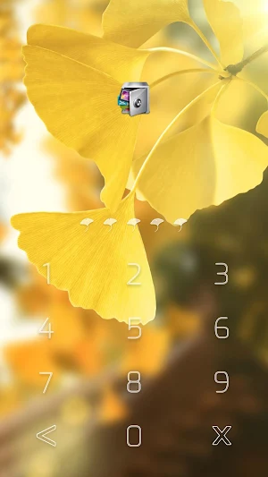 AppLock Live Theme Ginkgo – Paid Theme Screenshot 1