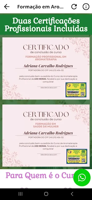 Formação em Aromaterapia Pro Screenshot 3