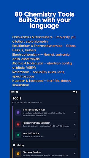 Periodic Table Chemistry Tools Screenshot 1