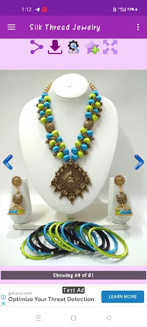 Silk Thread Jewellry Gallery Screenshot 2