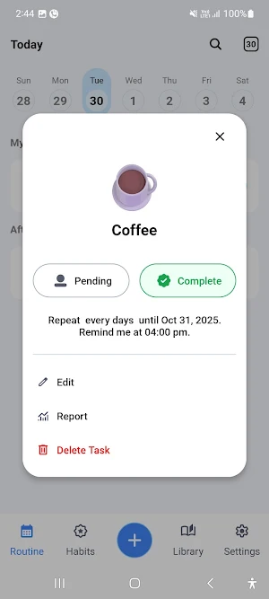 Daily Habit Tracker Screenshot 2