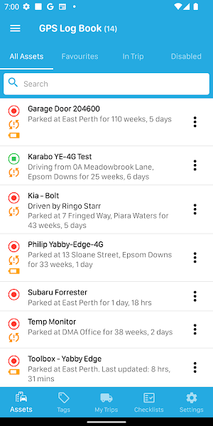 GPS Log Book Screenshot 1