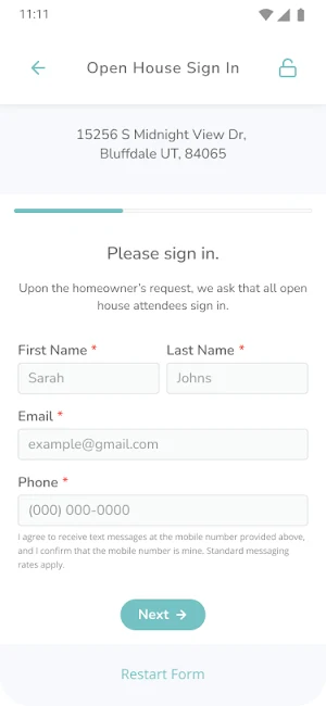 Brivity Open House Screenshot 2