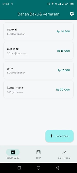 Kalkulator Ide Usaha Screenshot 0