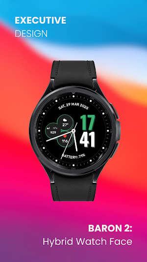Baron 2: Hybrid Watch Face Screenshot 1
