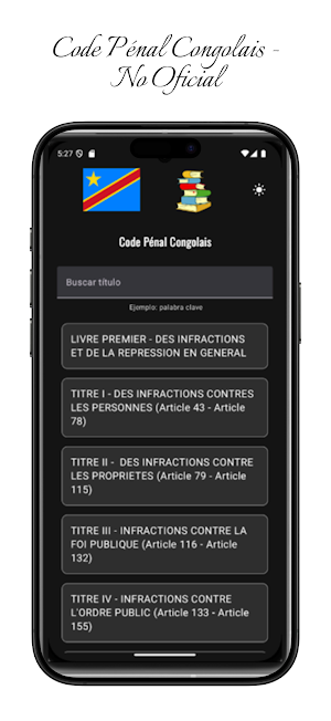 Code Pénal Congolais Screenshot 2