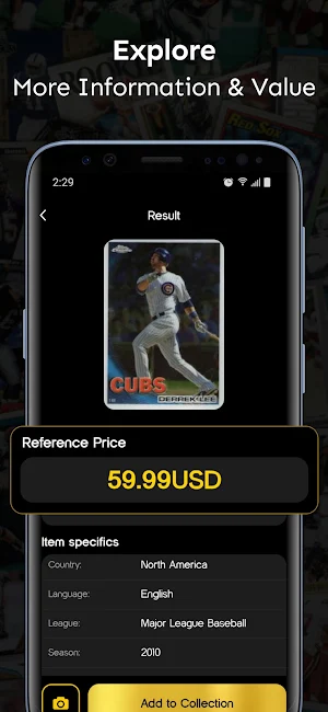 Sports Card Value Identifier Screenshot 2