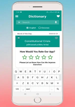 English Estonian Dictionary Screenshot 2