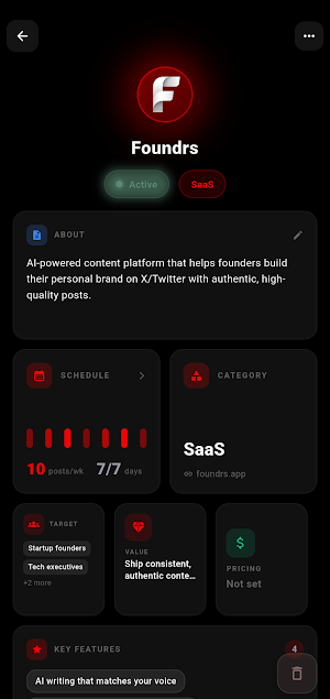 Foundrs Screenshot 3