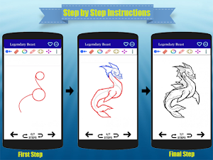 How to Draw Mythical Monster Step by Step Screenshot 2