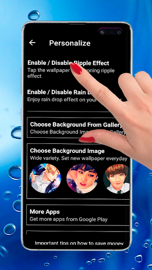 Bts Cute Kpop Idol Music Live Wallpaper Screenshot 1
