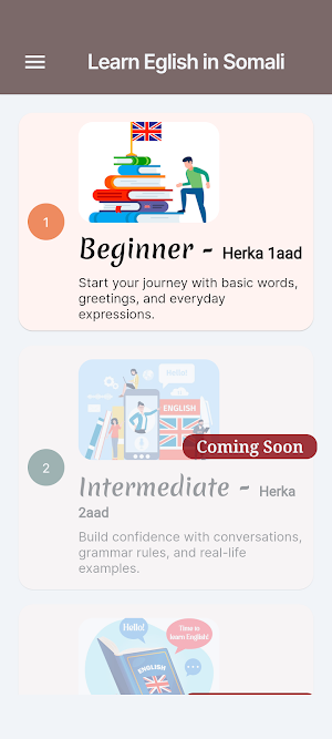 Learn English - Afsomali Screenshot 0