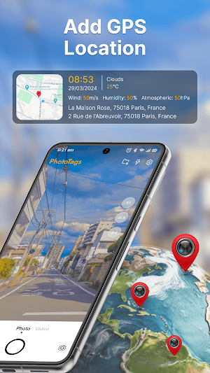 GPS Photo Stamp Camera Map Screenshot 0