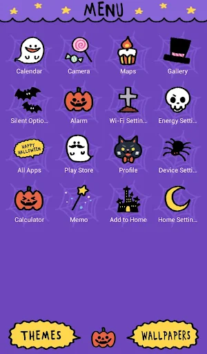Cute Wallpaper Black Halloween Cat Theme Screenshot 1
