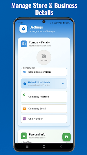 Stock Register Screenshot 3