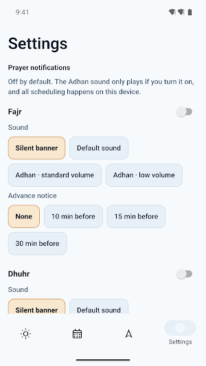 Zenith: Prayer Times & Qibla Screenshot 2