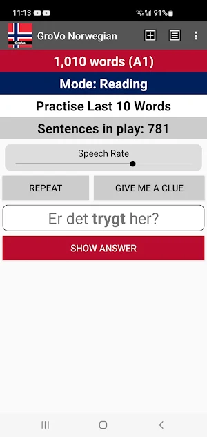 GroVo Norwegian Screenshot 0